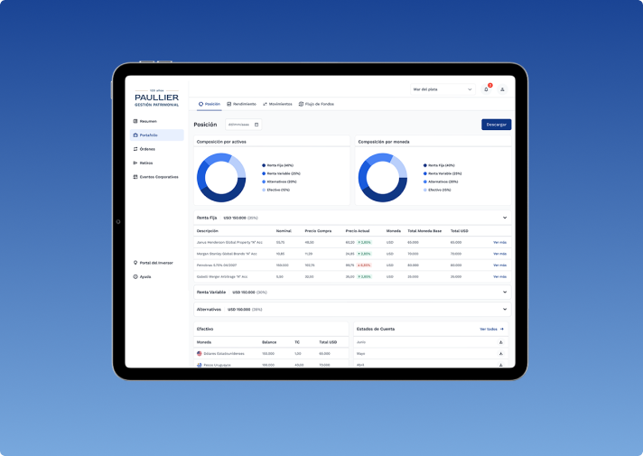 Paullier tablet interface